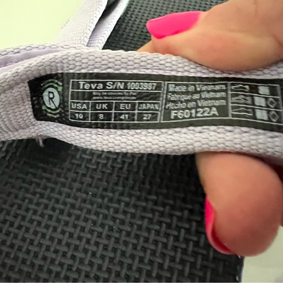 TEVA original universal sandals in orion blue multi Size 10 - Picture 10 of 12